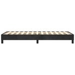 vidaXL Cadre de lit à ressorts noir 80x200 cm velours