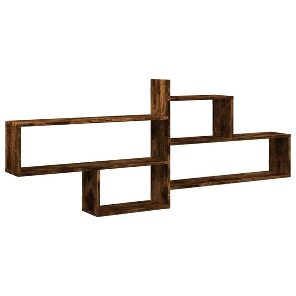 vidaXL Étagère murale chêne fumé 167 5x18x68 cm bois d'ingénierie