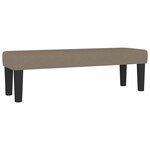 vidaXL Sommier à lattes de lit avec matelas Taupe 200x200 cm Tissu