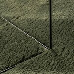vidaXL Tapis HUARTE à poils courts doux et lavable vert forêt Ø 80 cm