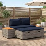 vidaXL Ensemble de canapés d'extérieur 4 -Seater 4 pc 55 x 30 x 39 cm
