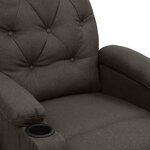 vidaXL Fauteuil Taupe Tissu