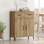 vidaXL Buffet Chêne artisanal 69 5 x 34 x 90 cm Bois d'ingénierie