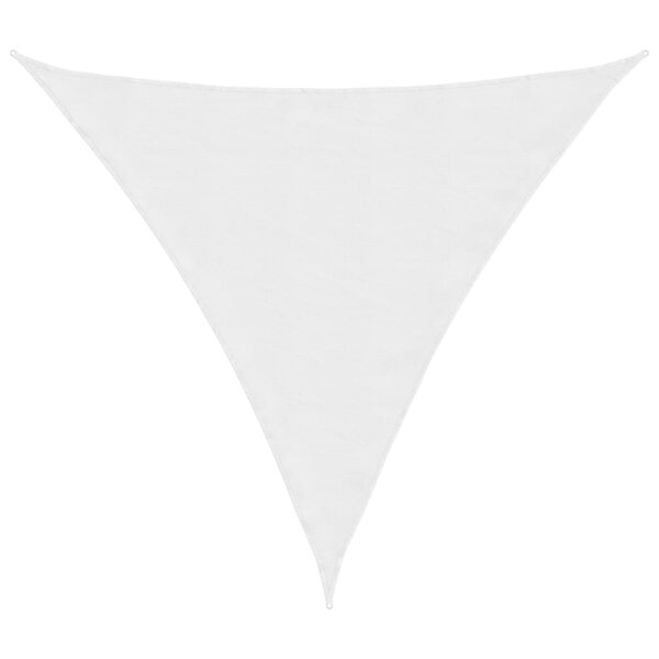 vidaXL Voile de parasol tissu oxford triangulaire 4x4x4 m blanc