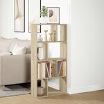 vidaXL Bibliothèque chêne sonoma 60x20x120 5 cm bois d'ingénierie