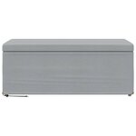 vidaXL Tabouret Gris clair 101 x 41 x 40 cm Tissu et bois stratifié