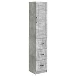 vidaXL Ensemble de Meubles 2 Pièces Gris béton 33 x 34 5 x 87 cm