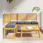 vidaXL Coussin pour assise de palette 6 Pièces Anthracite 40 x 40 x 8 cm