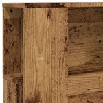 vidaXL Armoire de tête de lit vieux bois 100x18 5x102 5 cm