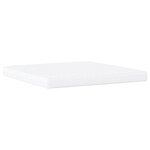 vidaXL Lit avec matelas Zadar blanc et noir 200x200 cm similicuir