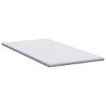 vidaXL Coussins de Matelas Blanc 90 x 190 cm Polyester sans colle