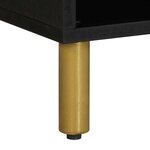 vidaXL Meuble TV noir 80x33x46 cm bois d'ingénierie