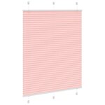 vidaXL Store plissé rose 105x150 cm largeur du tissu 104 4cm polyester