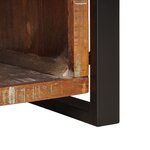 vidaXL Banc de Rangement Multicolore 80x35x40 cm Bois Recyclé Massif