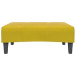 vidaXL Repose-pied jaune 77x55x31 cm velours