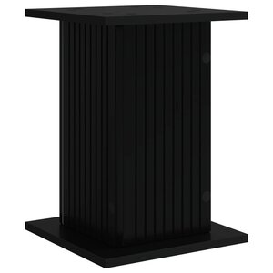 vidaXL Support de Plante Noir 30 5 x 30 x 43 cm Bois d'ingénierie