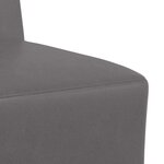 vidaXL Unité de Sofa Modulaire Sans Accoudoirs 3 Pièces Gris