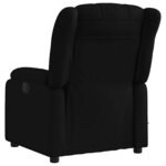 vidaXL Fauteuil de massage inclinable Noir Tissu
