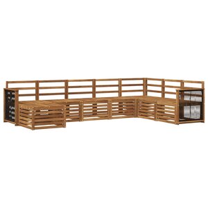 vidaXL Ensemble de canapés d'extérieur 6 pc Naturel