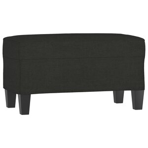 vidaXL Banc Noir 70x35x41 cm Tissu