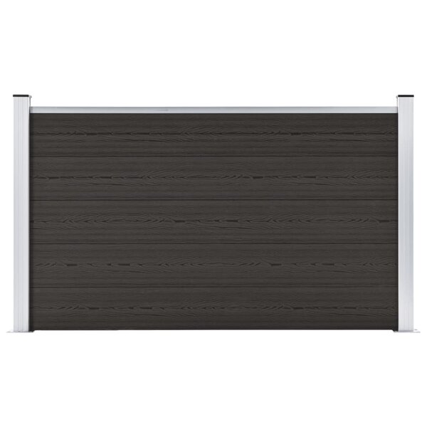 vidaXL Panneau de clôture WPC 180x105 cm Noir