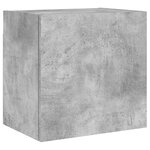 vidaXL Meuble TV mural gris béton 40 5x30x40 cm bois d'ingénierie