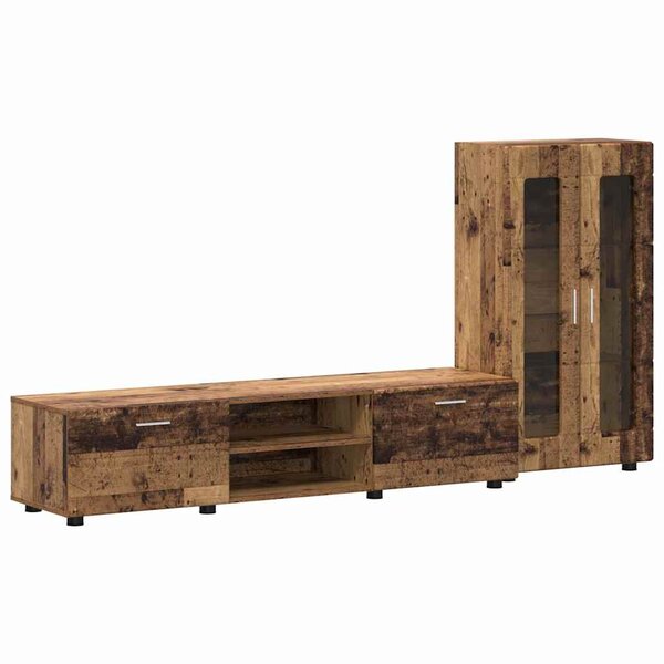 vidaXL Ensemble meuble TV FLORIN Bois ancien Bois d'ingénierie