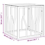 vidaXL Table basse doré 50x50x50 cm acier inoxydable et verre