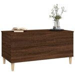 vidaXL Table basse Chêne marron 90x44 5x45 cm Bois d'ingénierie