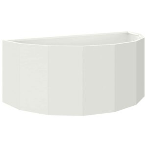 vidaXL Jardinière Blanc 90 x 45 x 35 cm Acier