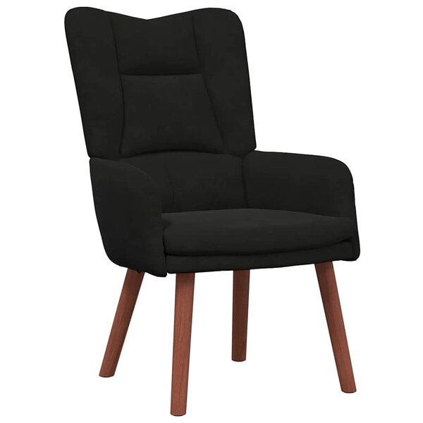 vidaXL Fauteuil relaxant Noir 63 x 67 x 94 cm Velours