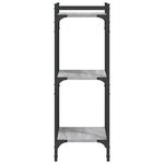 vidaXL Bibliothèque 3 niveaux sonoma gris 40x30x86cm bois d'ingénierie