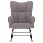 vidaXL Chaise à bascule Taupe Tissu