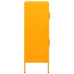 vidaXL Armoire de rangement Jaune moutarde 80x35x101 5 cm Acier