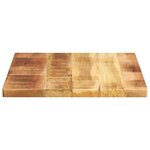 vidaXL Dessus de table rectangulaire bois massif de manguier brut
