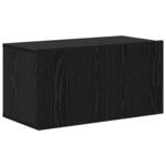 vidaXL Ensemble meuble TV 7 Pièces Chêne noir 80 x 30 x 30 cm