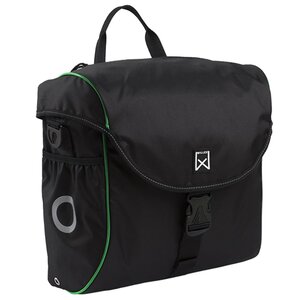 Willex sacoche de vélo 19 l noir et vert 16004