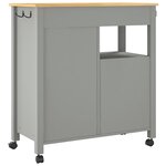 vidaXL Chariot de cuisine MONZA 84x40x88 5 cm bois massif de pin