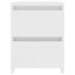vidaXL Tables de chevet 2 Pièces Blanc 30x30x40 cm Bois d'ingénierie