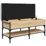 vidaXL Banc à chaussures chêne sonoma 102x42x45 cm bois d'ingénierie