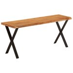 vidaXL Banc avec bord vivant 105 cm bois d'acacia massif