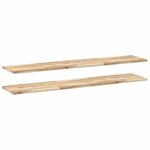 vidaXL Étagères flottantes 2 Pièces 120x30x2 cm acacia massif non traité