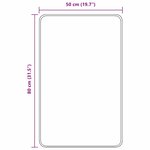 vidaXL Tapis de bain antidérapant Marron 50 x 80 cm PP