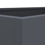 vidaXL Jardinière anthracite 62x40x39 cm acier