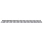 vidaXL Plaques à damier 2 Pièces Argent 90 x 20 cm Aluminium