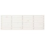 vidaXL Tête de lit murale Blanc 166x3x63 cm Bois massif de pin