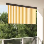 vidaXL Store Roulant Extérieur Rayé Orange et blanc 220 x 250 cm tissu