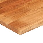 vidaXL Dessus de table 90x80x2 5 cm rectangulaire bois massif d'acacia