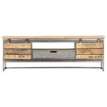 vidaXL Meuble TV 120 x 30 x 40 cm Bois massif de manguier