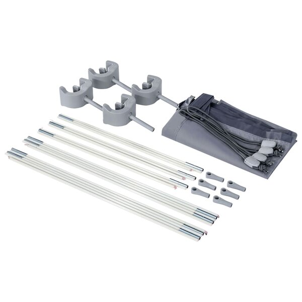 Intex Auvent pour piscine Gris clair